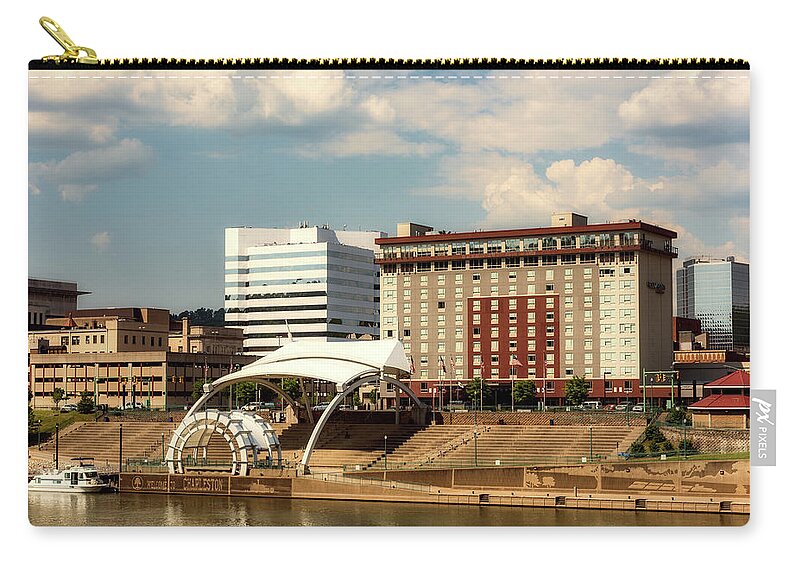Charleston Zip Pouch featuring the photograph Charleston West Virginia by Mountain Dreams