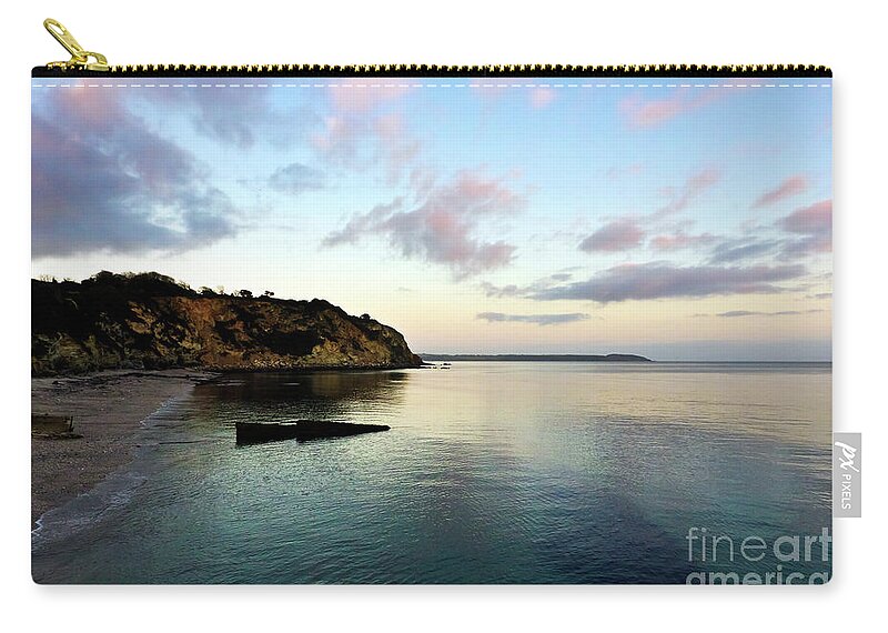 Charlestown Zip Pouch featuring the photograph Charlestown Sunset East by Terri Waters