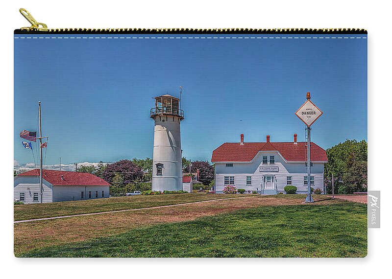 Chatham Light Zip Pouch featuring the photograph Chatham Light by Brian MacLean