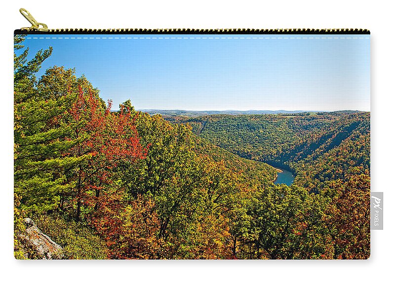 West Virginia Zip Pouch featuring the photograph Cheat River by Steve Harrington