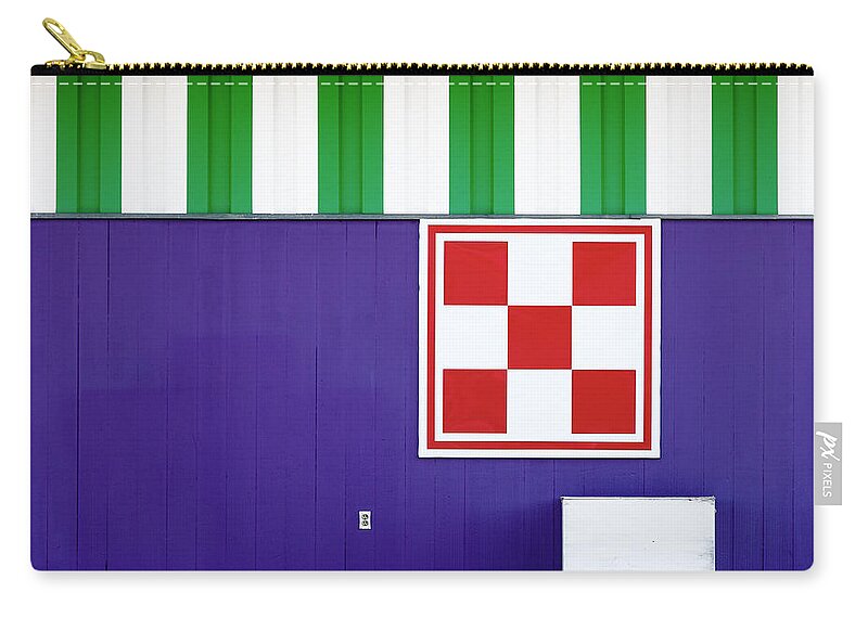 Wall Zip Pouch featuring the photograph Checkerboard Splash by Todd Klassy