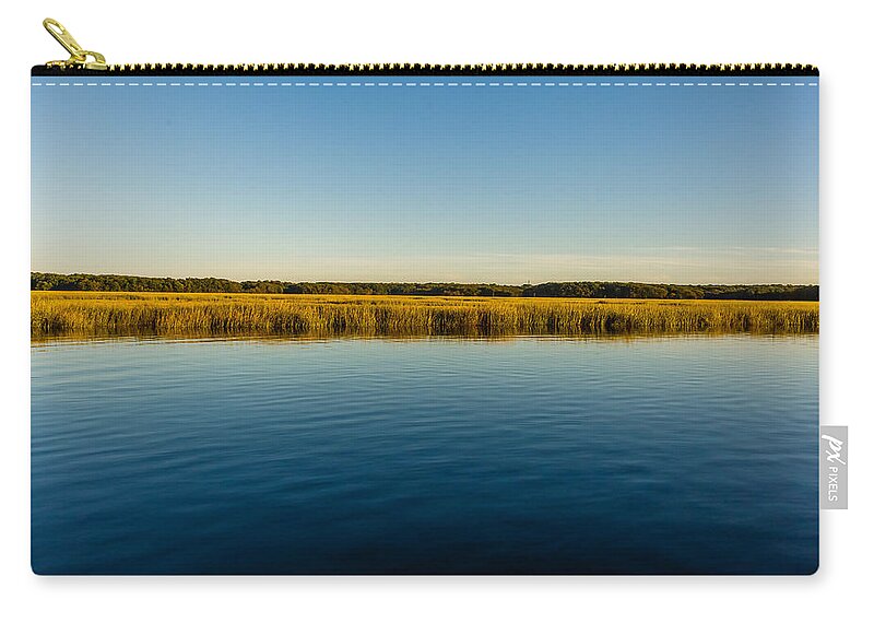Cheesequake Creek Zip Pouch featuring the photograph Cheesequake creek by SAURAVphoto Online Store