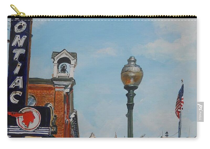 Cityscape Zip Pouch featuring the painting Chelsea by William Brody