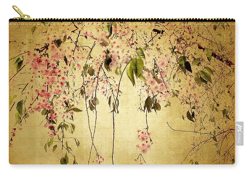 Flower Zip Pouch featuring the photograph Cherry Blossom by Jessica Jenney