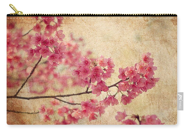 Flower Carry-all Pouch featuring the photograph Cherry Blossoms by Richard Leighton