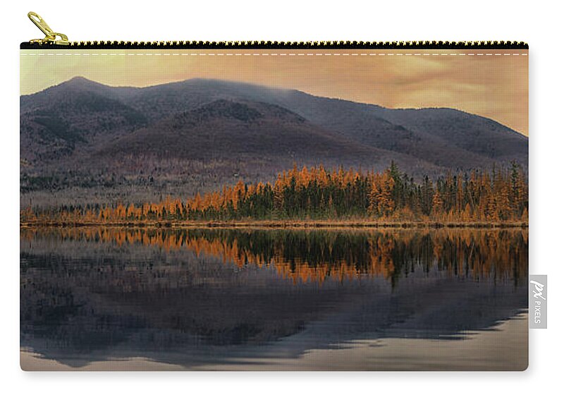 Mountain Zip Pouch featuring the photograph Cherry Mountain Panorama by Duane Cross