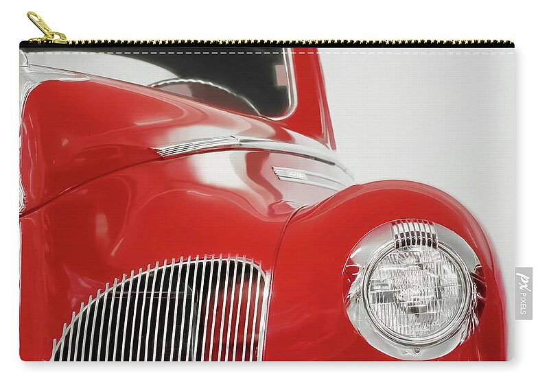 Car Zip Pouch featuring the photograph Cherry Red by Judi Kubes