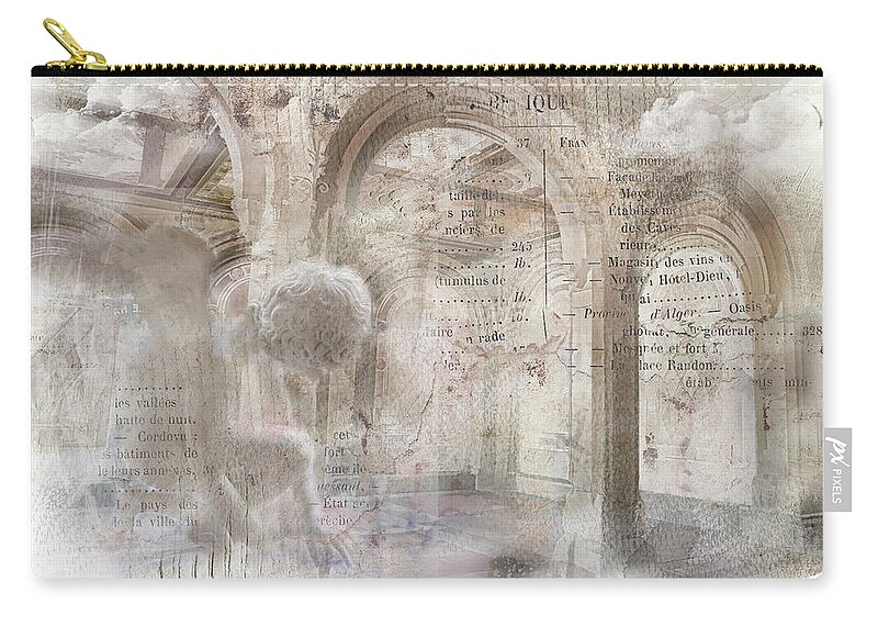 Child Zip Pouch featuring the photograph Cherub at Bethesda by Evie Carrier