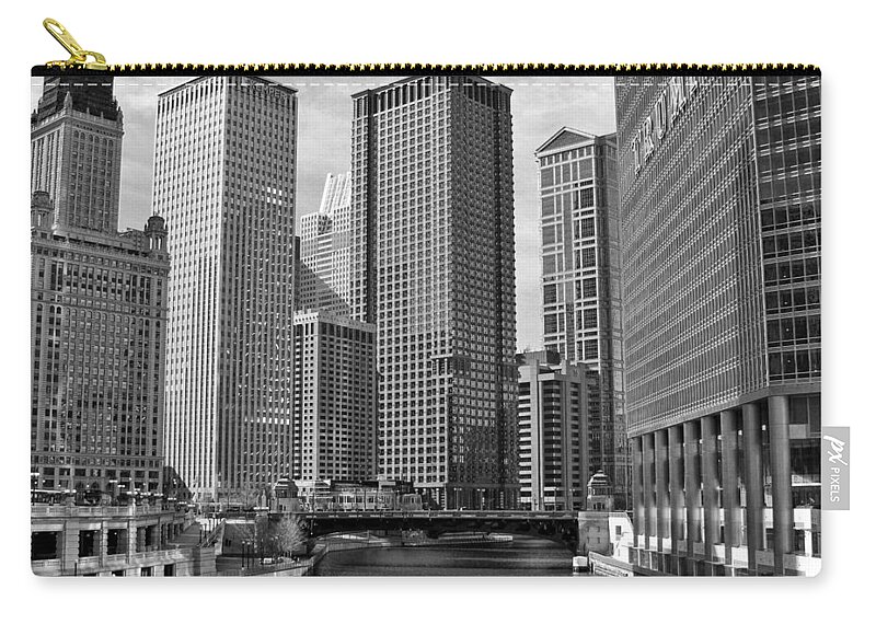 Chicago Carry-all Pouch featuring the photograph Chicago River by Jackson Pearson