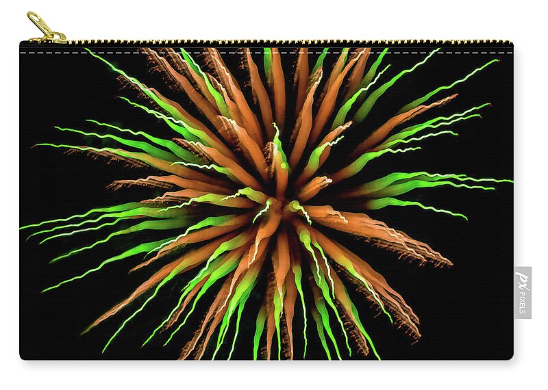 Fireworks Carry-all Pouch featuring the photograph Chihuly Starburst by Doug Sturgess