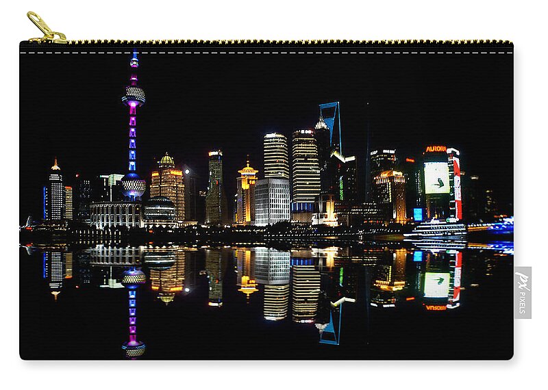 China Zip Pouch featuring the photograph China 30 by Ben Yassa