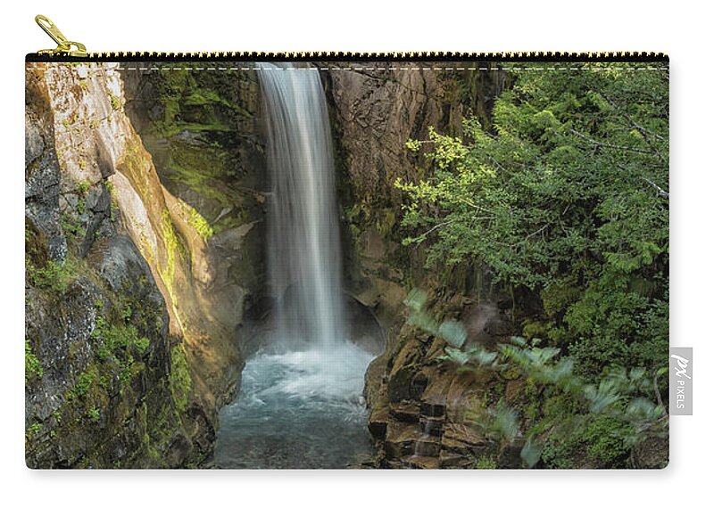 Christine Falls Zip Pouch featuring the photograph Christine Falls by Belinda Greb