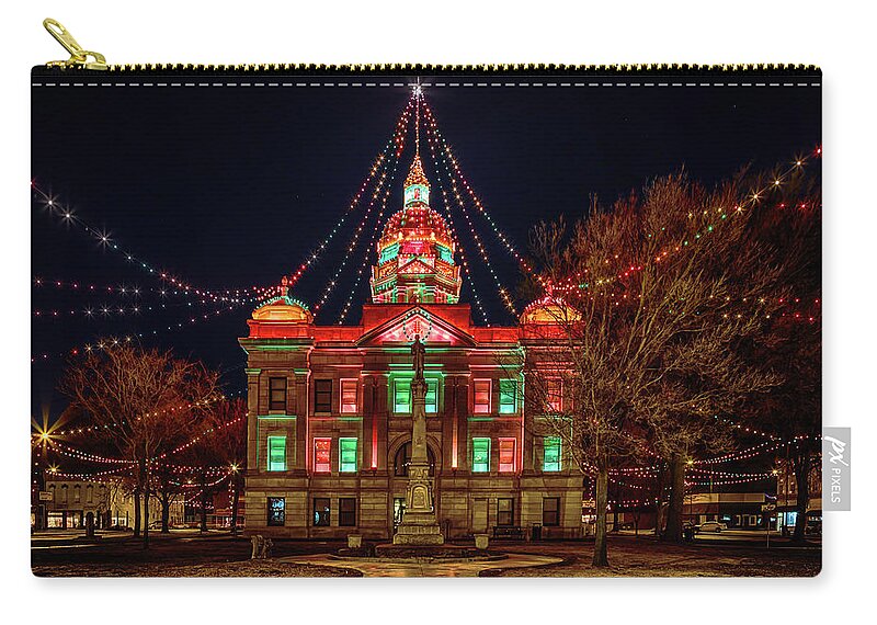 Minden Carry-all Pouch featuring the photograph Christmas City by Susan Rissi Tregoning