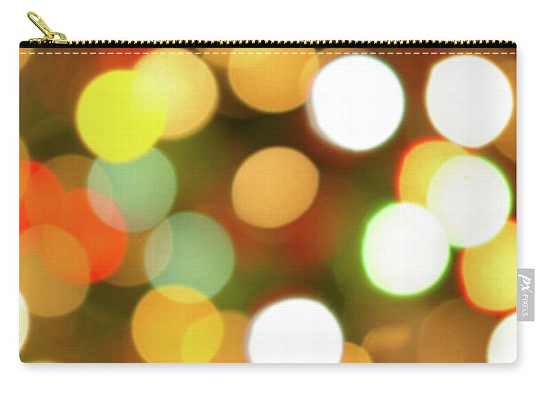Abstract Zip Pouch featuring the photograph Christmas Lights by Carlos Caetano