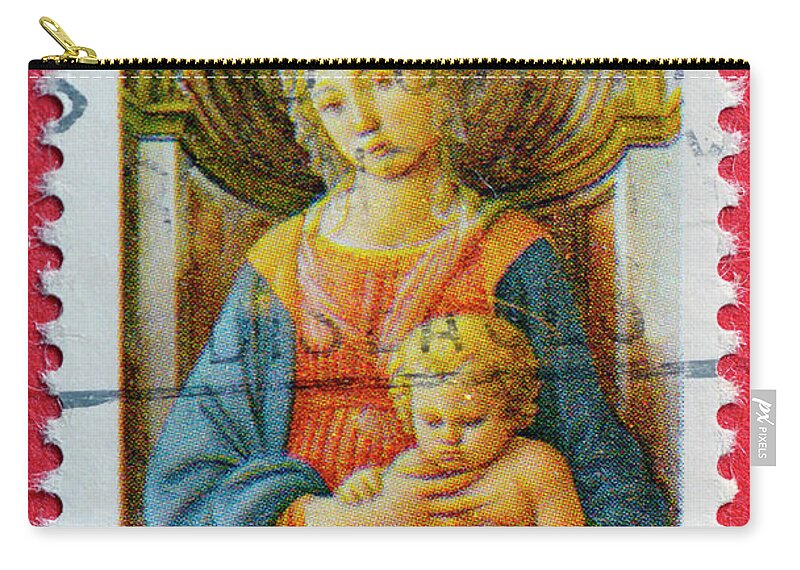 Christmas Zip Pouch featuring the photograph Christmas Stamp by Paul W Faust - Impressions of Light