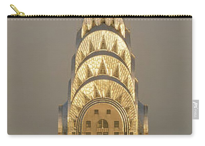 Photography Zip Pouch featuring the photograph Chrysler Building New York Ny by Panoramic Images