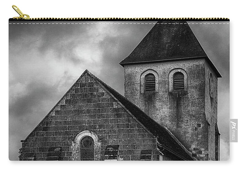 Church Zip Pouch featuring the photograph Church at Saint Pierre by Hugh Smith