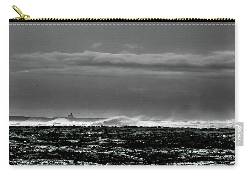 Coast Zip Pouch featuring the photograph Church By The Sea by Geoff Smith