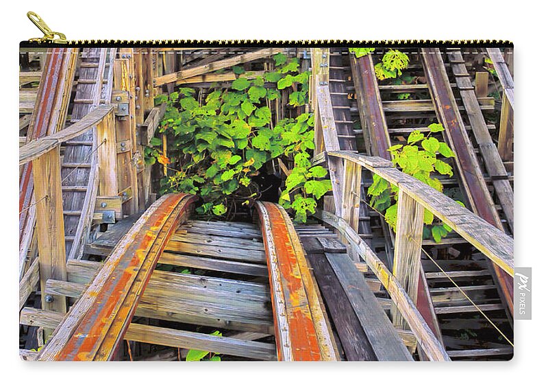 Roller Coaster Zip Pouch featuring the photograph Chutes and Ladders by Dominic Piperata