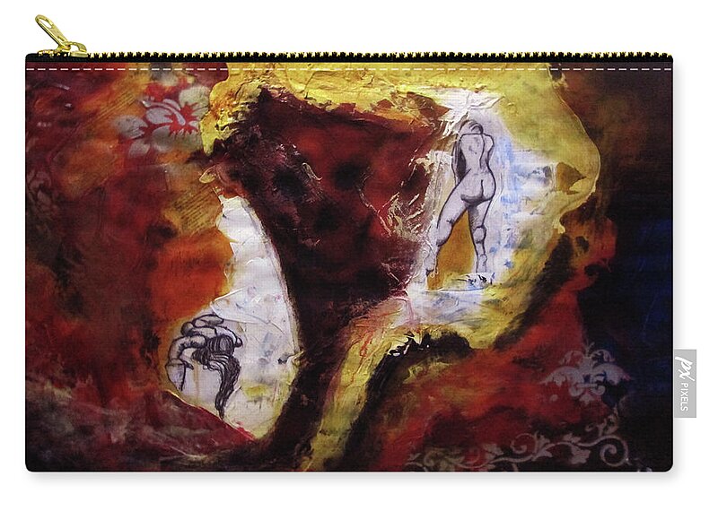 Wall Art Zip Pouch featuring the painting Ciclos by Carlos Paredes Grogan