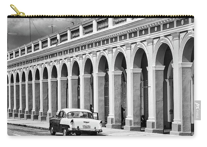 Architectural Photographer Zip Pouch featuring the photograph Cienfuegos, Cuba by Lou Novick