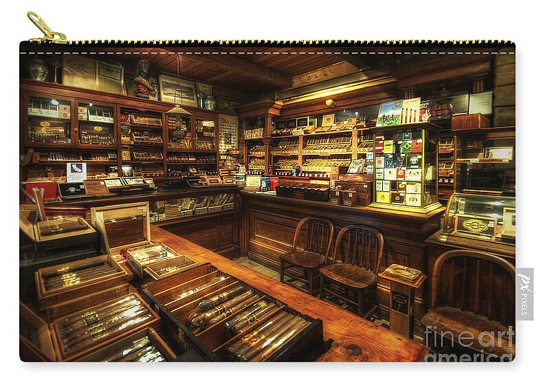 Art Carry-all Pouch featuring the photograph Cigar Shop by Yhun Suarez