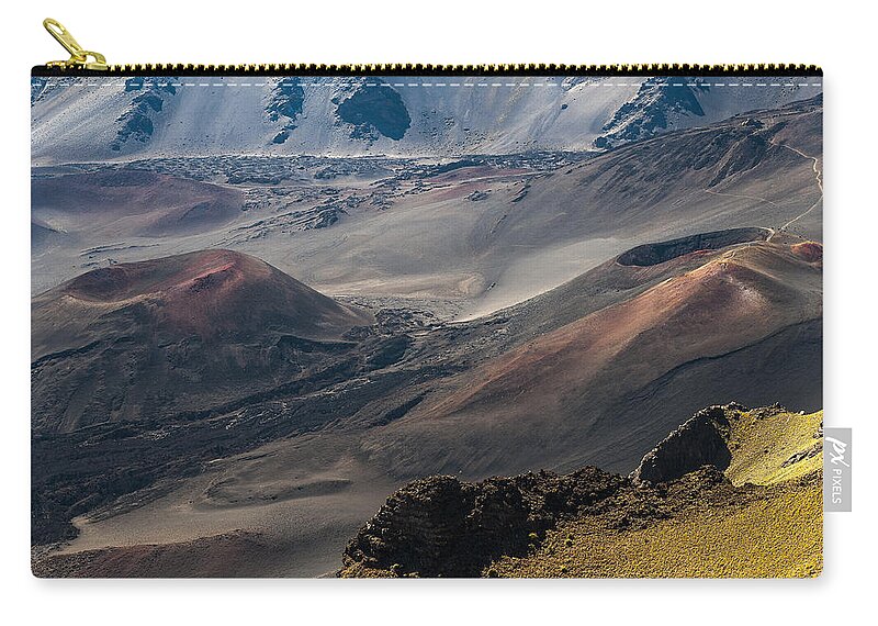 Cinder Cones Zip Pouch featuring the photograph Cinder Cones by Robert Potts