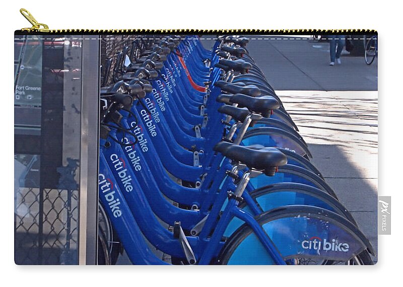 Citibike Zip Pouch featuring the photograph Citibike by Newwwman