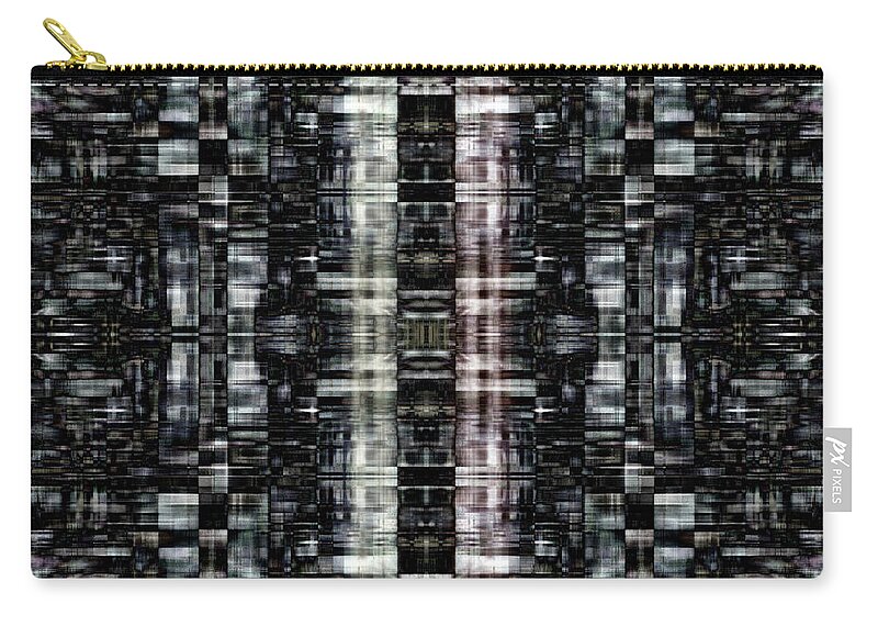 Lights Zip Pouch featuring the digital art City at night by Steve Ball