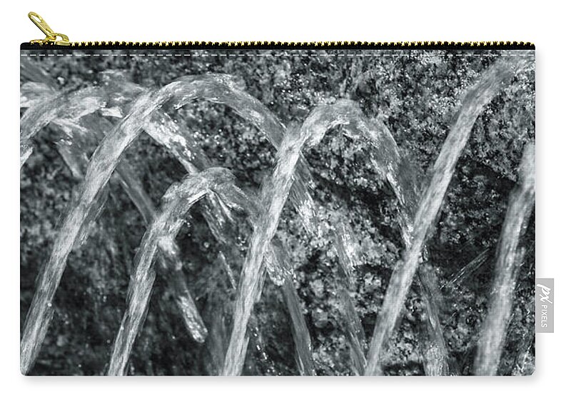 Water Zip Pouch featuring the photograph City Fountain by Jason Hughes