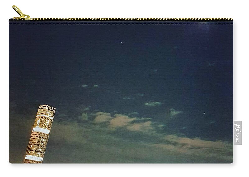 Cityscape Zip Pouch featuring the photograph City lights by Brianna Kelly