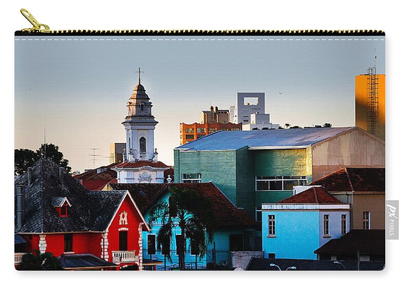 Architecture Zip Pouch featuring the photograph City of Curitiba - State of Parana - Brazil by Carlos Alkmin