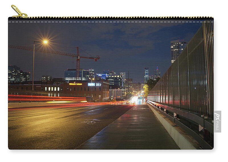 City Zip Pouch featuring the photograph City Street by Ivan Franklin