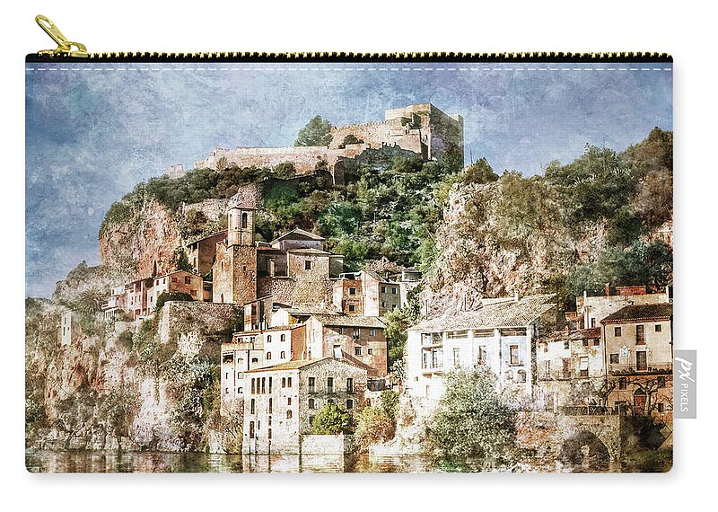 Color Zip Pouch featuring the photograph Ciudad Espanola by Alan Hausenflock