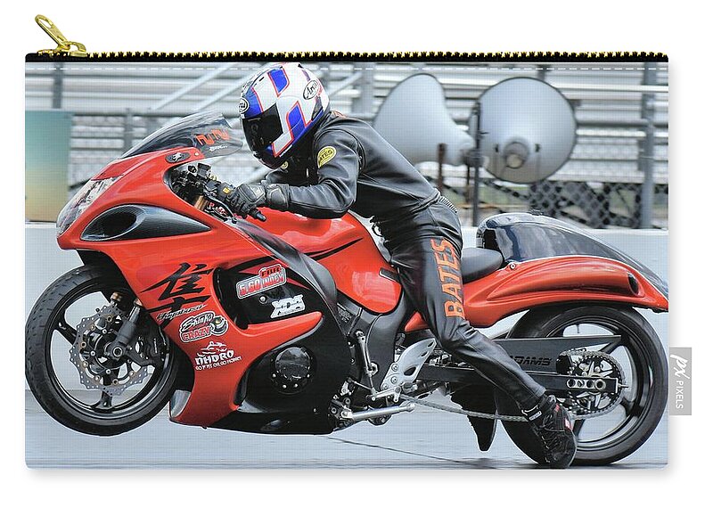 Motorcycle Zip Pouch featuring the photograph CJ Fair 3 by Jack Norton