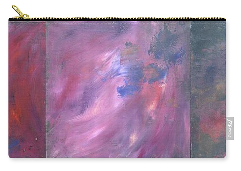 Coral Zip Pouch featuring the painting Clamorous Coral by Eduard Meinema