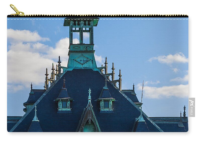 Architecture Zip Pouch featuring the photograph Clarksville Customs House by Ed Gleichman