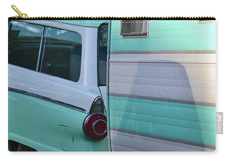  Zip Pouch featuring the photograph Classic Camper by Dean Ferreira