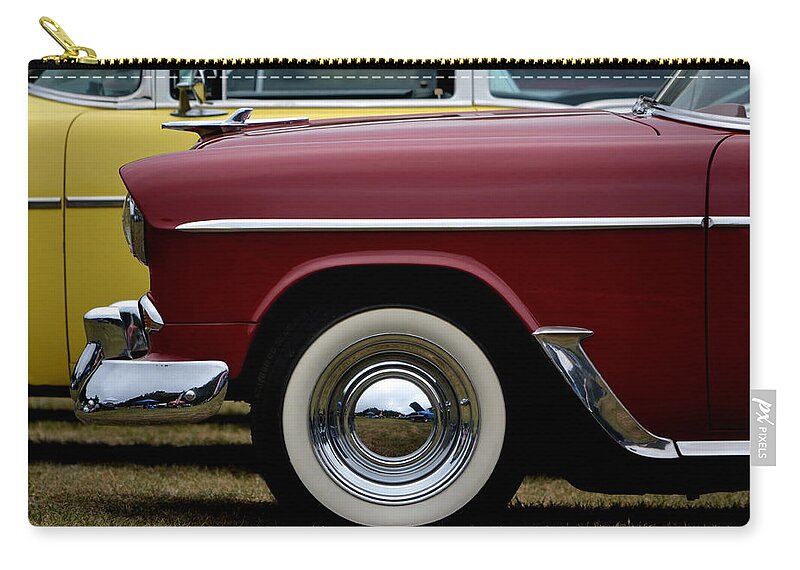  Zip Pouch featuring the photograph Classic Chevy by Dean Ferreira