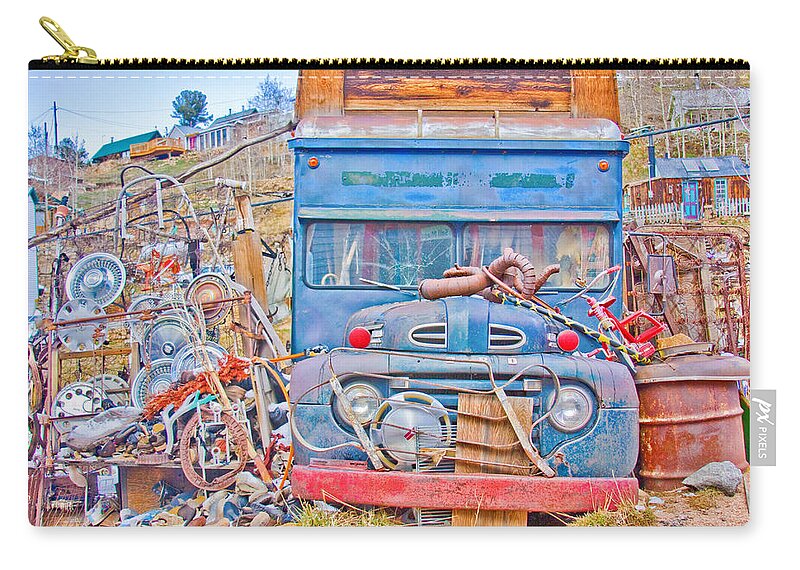 Classic Zip Pouch featuring the photograph Classic Ward Colorado Boulder County by James BO Insogna