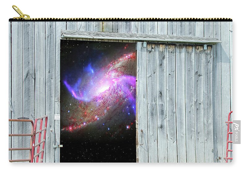 2d Zip Pouch featuring the photograph Close The Barn Door by Brian Wallace