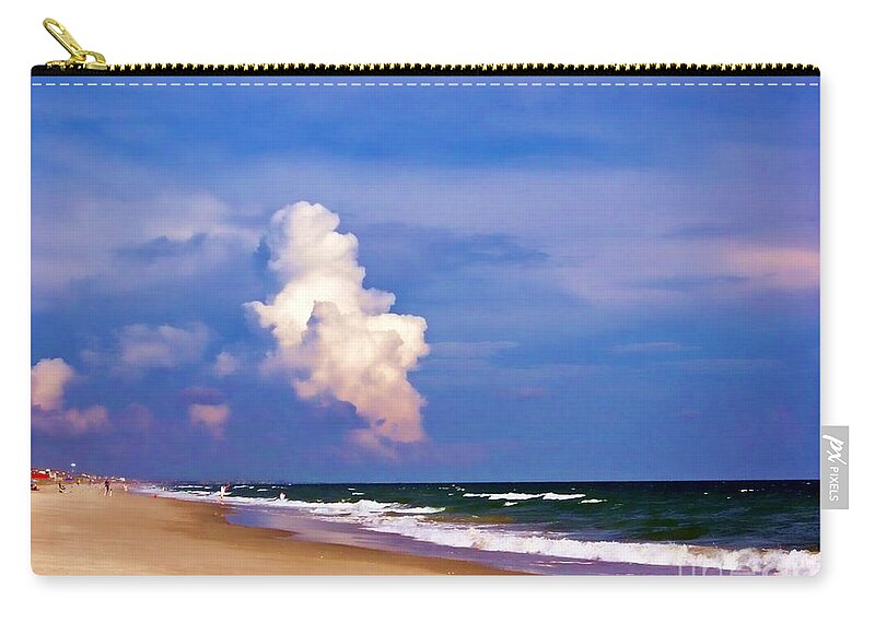 Clouds Zip Pouch featuring the photograph Cloud Approaching by Roberta Byram