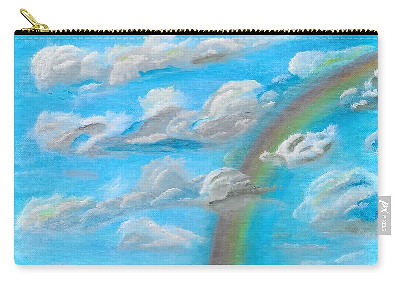Clouds Carry-all Pouch featuring the painting Cloud Busting by David Bigelow