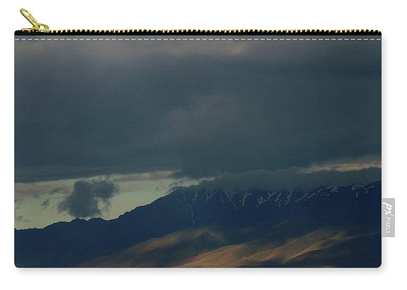 Mountain Zip Pouch featuring the photograph Cloud Filtered by Vincent Green