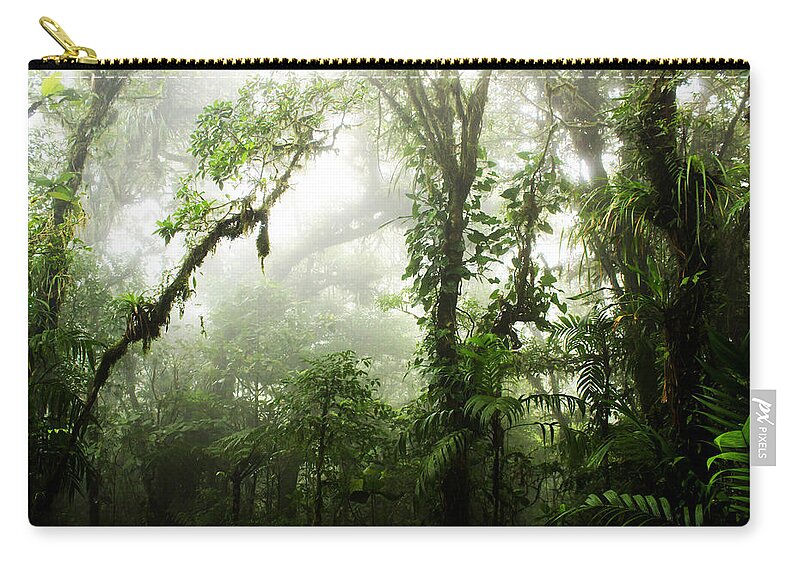 Forest Zip Pouch featuring the photograph Cloud Forest by Nicklas Gustafsson