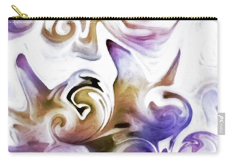 Abstract Zip Pouch featuring the digital art Clouded Dreams by DiDesigns Graphics