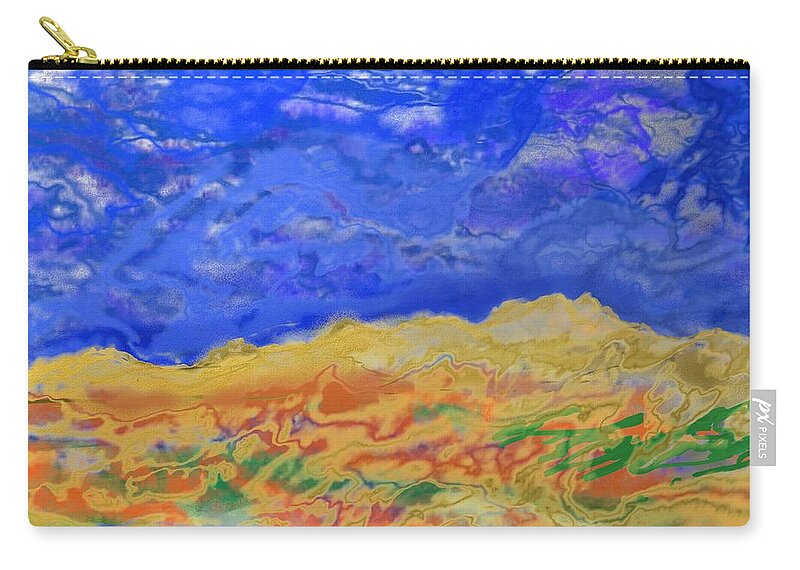 Victor Shelley Zip Pouch featuring the digital art Clouds by Victor Shelley