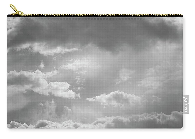 Air Zip Pouch featuring the photograph Cloudscape XXIV BW by David Gordon