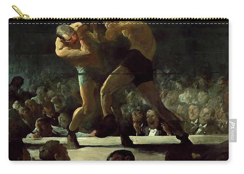 Club Night Zip Pouch featuring the painting Club Night by George Wesley Bellows