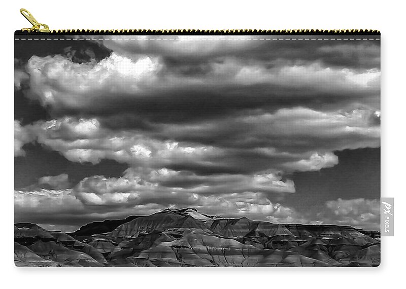 Coal Cayon Zip Pouch featuring the photograph Coal Canyon by Louis Dallara
